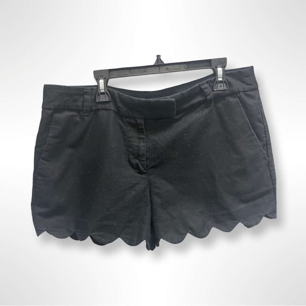 J.Crew Mercantile Women's 4" Scallop Hem Short-Black